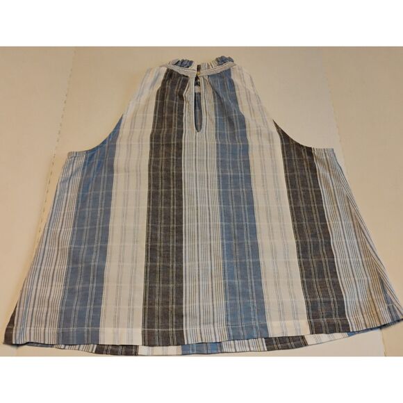 🔥 Universal Thread Ruffle High Neck Tank Top - Size M - Excellent! FAST SHIP! - Picture 2 of 5